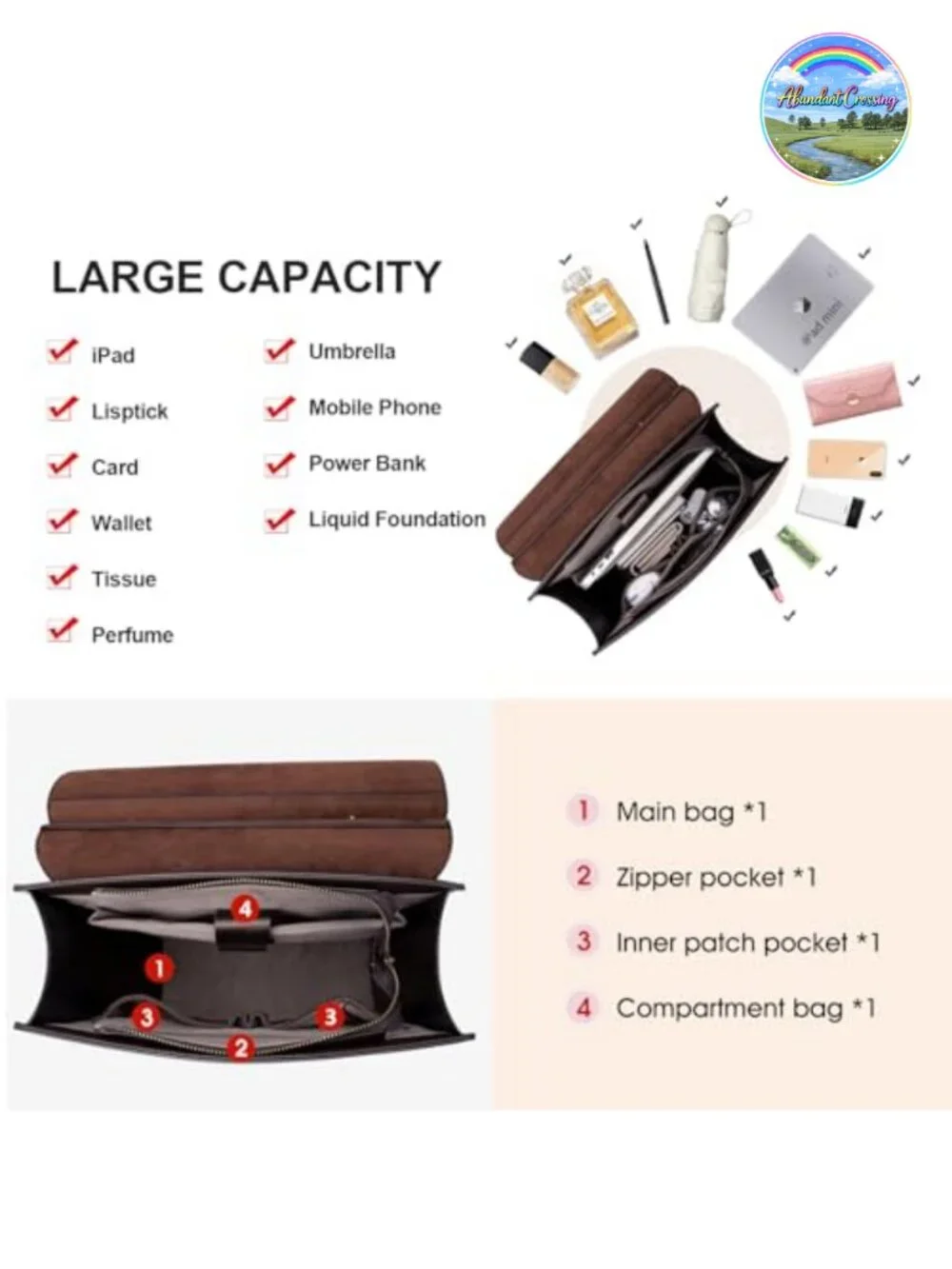 Genuine Leather Backpack Purse Travel Shoulder Bag with Detachable Strap